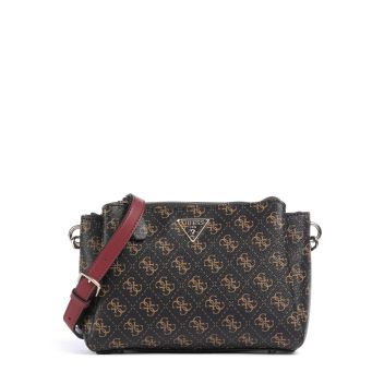 Guess Noelle Q Logo Crossbody bag dark brown