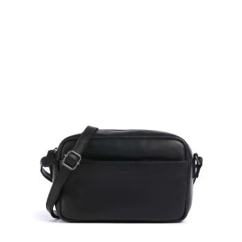 The Chesterfield Brand Cow Wax Pull Up Arona Crossbody bag black