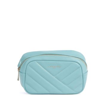 Lancaster Soft Matelassé Fanny pack light blue
