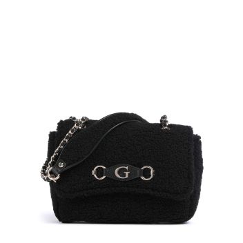 Guess Aslia Shearling Shoulder bag black