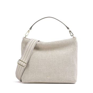 Abro Raffia Kaia Hobo bag beige