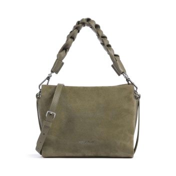 Coccinelle Boheme Suede Handbag olive-green