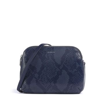Radley London Dukes Place Icon Faux Snake Crossbody bag dark blue