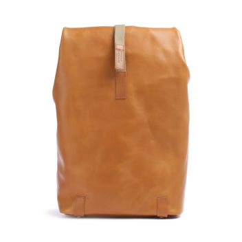 Brooks England Pickwick Leather Large Rolltop backpack cognac