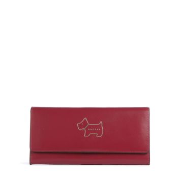 Radley London Heritage Dog Outline Wallet red