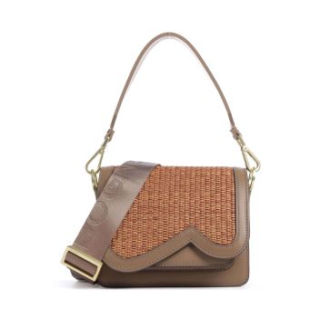 Bogner Bex Rafia Eartha Shoulder bag brown