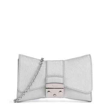 Furla Metropolis Remix Mini Crossbody bag silver