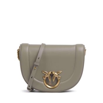 Pinko Love Round Click Classic Crossbody bag taupe