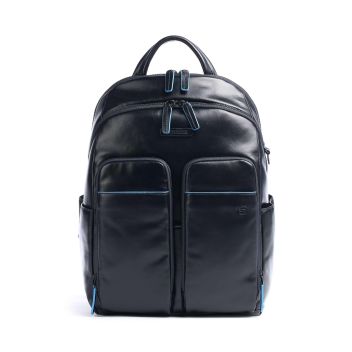 Piquadro Blue Square Revamp RFID Laptop backpack navy