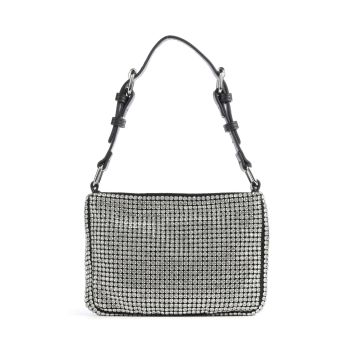 Núnoo Recycled Nylon Juno Glitter Shoulder bag silver