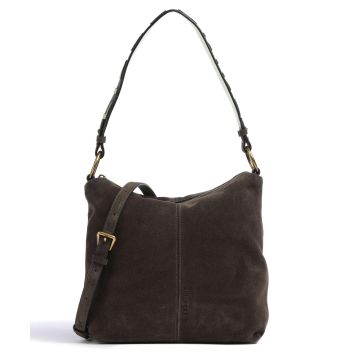 Liebeskind Aissa Hydro Suede S Hobo bag dark brown
