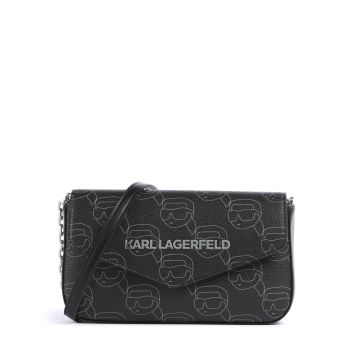 Karl Lagerfeld Ikon Mono Crossbody bag black