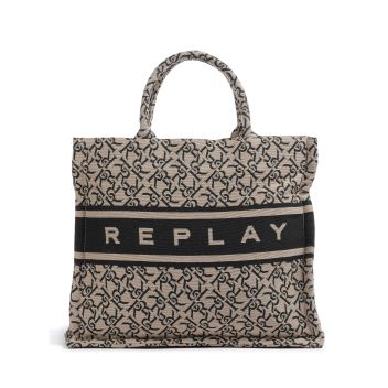 Replay Handbag beige/black