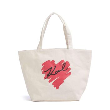 Karl Lagerfeld K/Hearts Tote bag nature