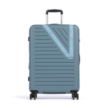 American Tourister Dynabelt Spinner (4 wheels) blue-grey
