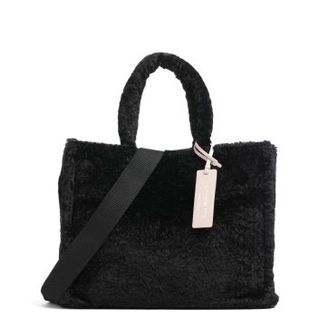 Coccinelle Never Without Bag Astrakan Handbag black