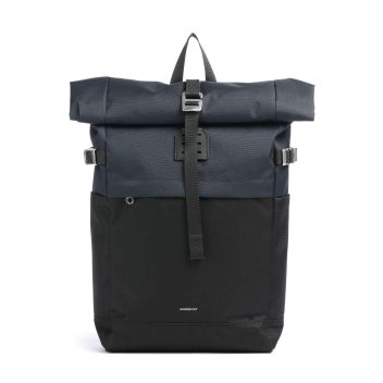 Sandqvist Icon M Rolltop backpack black/blue