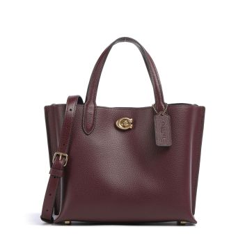 Coach Willow 24 Handbag wine