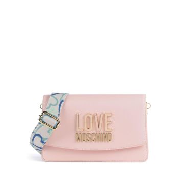 Love Moschino Jelly Logo Crossbody bag rose