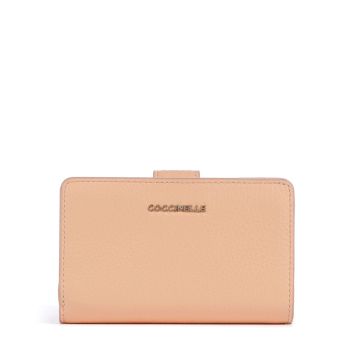 Coccinelle Metallic Soft Wallet apricot