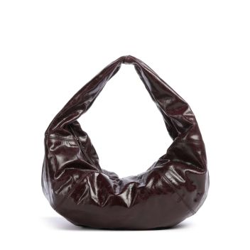 Les Visionnaires Greta Icon Crinkle Hobo bag bordeaux red