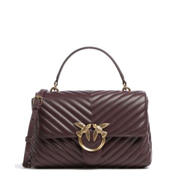 Pinko Love Lady Puff Classic Handbag mahogany