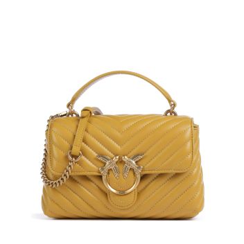 Pinko Love Lady Puff Mini Crossbody bag mustard yellow