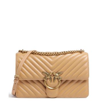 Pinko Love One Classic Shoulder bag light brown