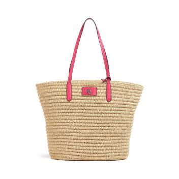 Lauren Ralph Lauren Brie 31 Straw Tote bag beige
