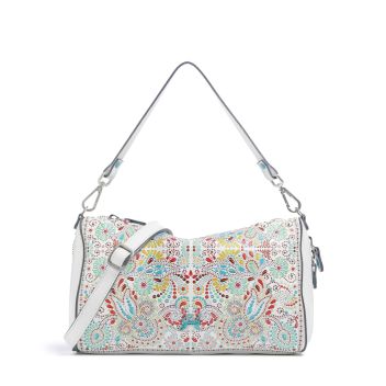 Gabs Phoenix Maioliche Pepita Shoulder bag white
