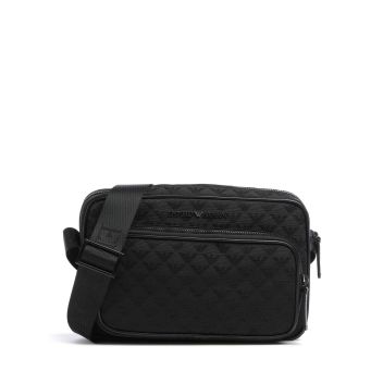 Emporio Armani Omnia Jacquard Crossbody bag black