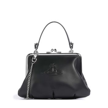 Vivienne Westwood Granny Nappa Leather Handbag black