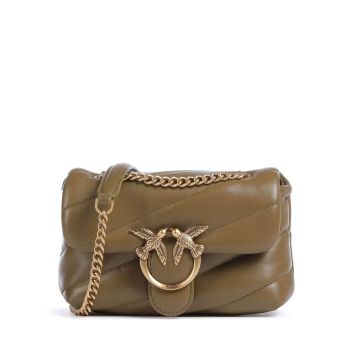 Pinko Love Puff Baby Shoulder bag olive-green