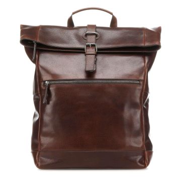 Leonhard Heyden Roma Rolltop backpack dark brown