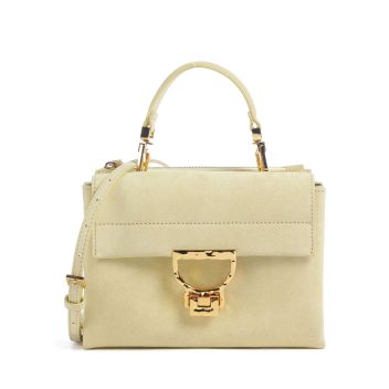 Coccinelle Arlettis Suede Crossbody bag yellow