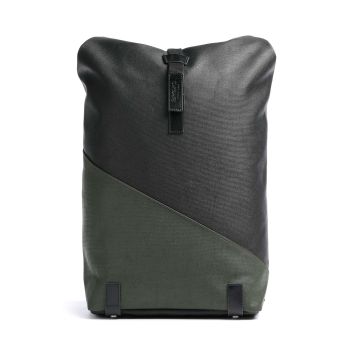 Brooks England Pickwick Large Patchwork Rolltop backpack black/green