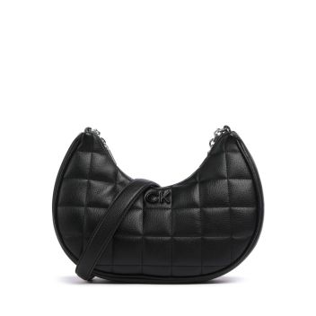Calvin Klein CK Square Quilt Hobo bag black