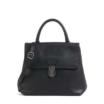 The Chesterfield Brand Wax Pull Up Cow Angera Handbag black