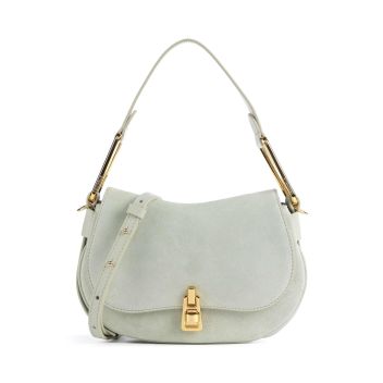 Coccinelle Magie Suede Shoulder bag mint green