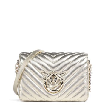 Pinko Love Click Mini Crossbody bag gold