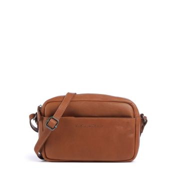 The Chesterfield Brand Cow Wax Pull Up Arona Crossbody bag cognac