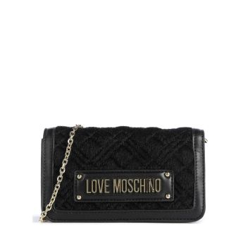 Love Moschino Quilted Pony Crossbody bag black
