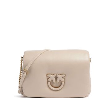 Pinko Love Click Puff Classic Crossbody bag beige