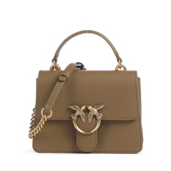 Pinko Love One Mini Crossbody bag olive-green