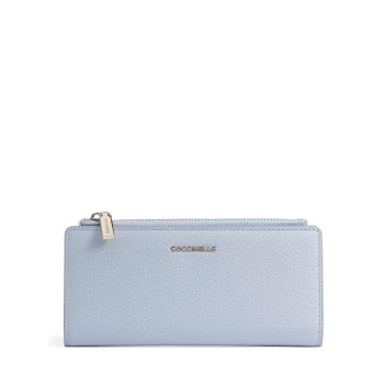 Coccinelle Metallic Soft Wallet light blue