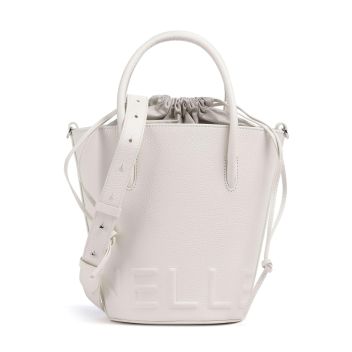 Coccinelle Myrtha Maxi Logo Bucket bag white