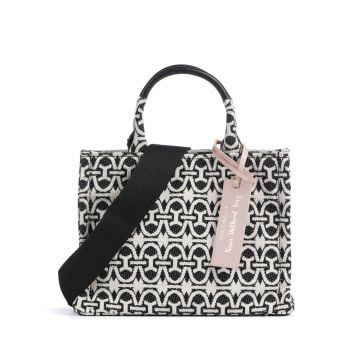 Coccinelle Never Without Bag Monogram Handbag black/white