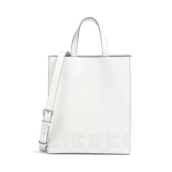 Liebeskind Paper Bag Logo Carter M Handbag white
