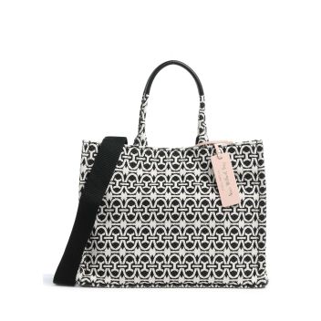 Coccinelle Never Without Bag Monogram Handbag white/black