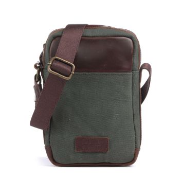 Buckle & Seam Runner Crossbody bag green/brown